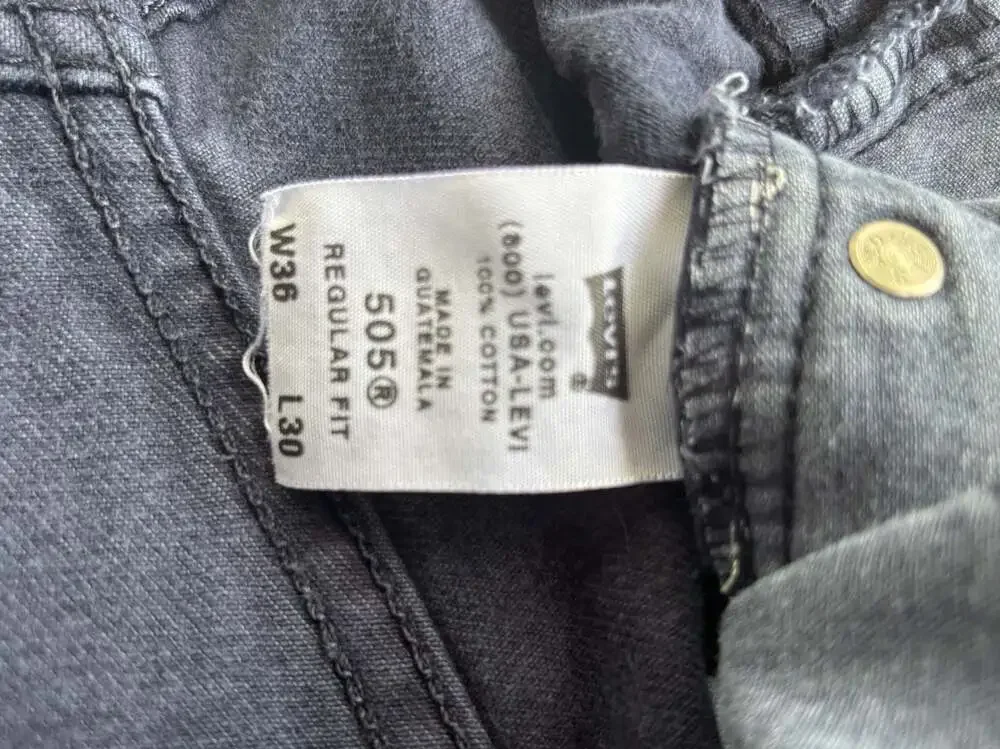Levi's 505 Regular Fit Jeans Dark Blue W36 L30